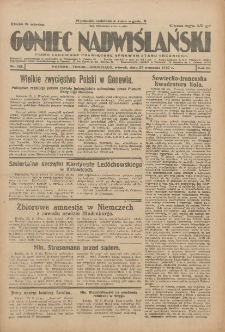 Goniec Nadwiślański: pismo codzienne poświęcone sprawom stanu średniego 1927.09.27 R.3 Nr221