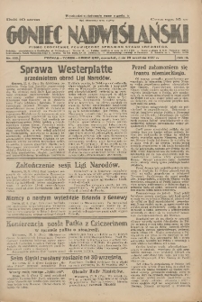 Goniec Nadwiślański: pismo codzienne poświęcone sprawom stanu średniego 1927.09.29 R.3 Nr223