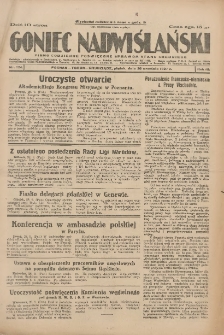 Goniec Nadwiślański: pismo codzienne poświęcone sprawom stanu średniego 1927.09.30 R.3 Nr224