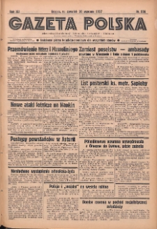 Gazeta Polska: codzienne pismo polsko-katolickie dla wszystkich stan&oacute;w 1937.09.30 R.41 Nr226