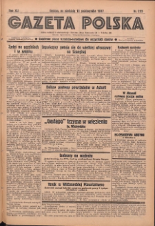 Gazeta Polska: codzienne pismo polsko-katolickie dla wszystkich stanów 1937.10.10 R.41 Nr235
