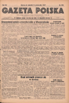 Gazeta Polska: codzienne pismo polsko-katolickie dla wszystkich stanów 1937.10.14 R.41 Nr238