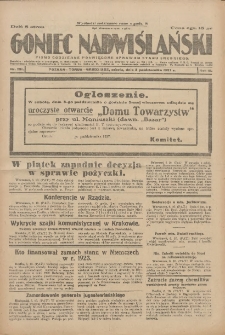 Goniec Nadwiślański: pismo codzienne poświęcone sprawom stanu średniego 1927.10.08 R.3 Nr231