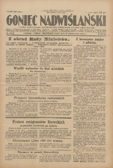 Goniec Nadwiślański: pismo codzienne poświęcone sprawom stanu średniego 1927.10.19 R.3 Nr240