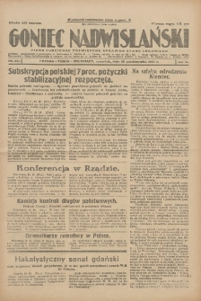 Goniec Nadwiślański: pismo codzienne poświęcone sprawom stanu średniego 1927.10.20 R.3 Nr241