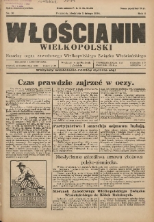 Włościanin Wielkopolski: naczelny organ Zawodowego Wielkopolskiego Związku Włościańskiego 1930.02.02 R.2 Nr10
