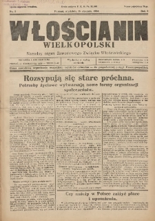 Włościanin Wielkopolski: naczelny organ Zawodowego Wielkopolskiego Związku Włościańskiego 1931.01.18 R.3 Nr3