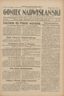 Goniec Nadwiślański: pismo codzienne poświęcone sprawom stanu średniego 1927.10.23 R.3 Nr244