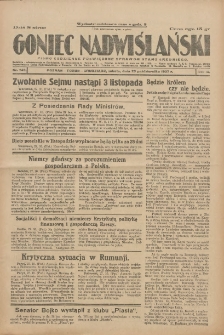 Goniec Nadwiślański: pismo codzienne poświęcone sprawom stanu średniego 1927.10.29 R.3 Nr249