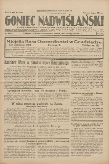 Goniec Nadwiślański: pismo codzienne poświęcone sprawom stanu średniego 1927.11.01 R.3 Nr251