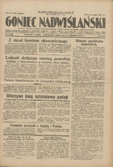 Goniec Nadwiślański: pismo codzienne poświęcone sprawom stanu średniego 1927.11.11 R.3 Nr259