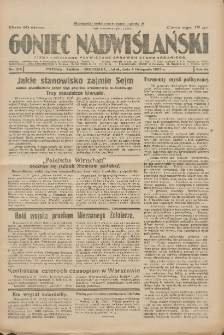 Goniec Nadwiślański: pismo codzienne poświęcone sprawom stanu średniego 1927.11.04 R.3 Nr253
