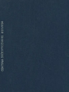 Sprawozdanie za czas od 1 lipca 1923 do 30 czerwca 1924 r. Rok V.