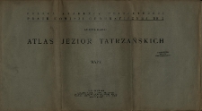 Atlas jezior tatrzańskich