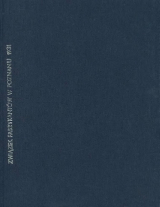 Sprawozdanie roczne Związku Pracodawc&oacute;w na obszar Wojew&oacute;dztwa Poznańskiego T. z. z siedzibą w Poznaniu za rok 1931.