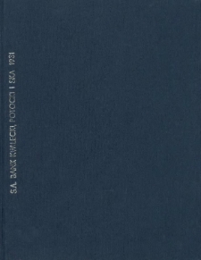 61 Sprawozdanie Sp&oacute;lki Akcyjnej Bank Kwilecki, Potocki i Ska w Poznaniu za rok 1931.