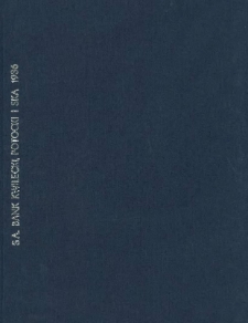 66 Sprawozdanie Sp&oacute;lki Akcyjnej Bank Kwilecki, Potocki i Ska w Poznaniu za rok 1936.