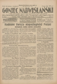 Goniec Nadwiślański: pismo codzienne poświęcone sprawom stanu średniego 1927.11.13 R.3 Nr261