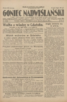 Goniec Nadwiślański: pismo codzienne poświęcone sprawom stanu średniego 1927.11.19 R.3 Nr266