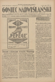Goniec Nadwiślański: pismo codzienne poświęcone sprawom stanu średniego 1927.11.20 R.3 Nr267