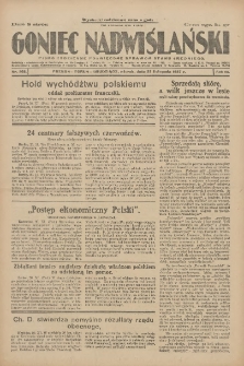 Goniec Nadwiślański: pismo codzienne poświęcone sprawom stanu średniego 1927.11.22 R.3 Nr268