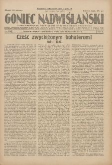 Goniec Nadwiślański: pismo codzienne poświęcone sprawom stanu średniego 1927.11.30 R.3 Nr275