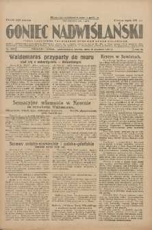Goniec Nadwiślański: pismo codzienne poświęcone sprawom stanu średniego 1927.12.10 R.3 Nr283