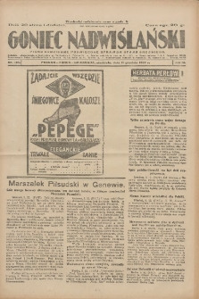 Goniec Nadwiślański: pismo codzienne poświęcone sprawom stanu średniego 1927.12.11 R.3 Nr284