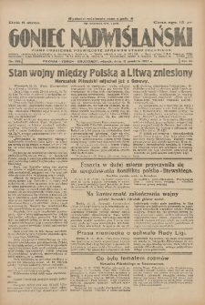 Goniec Nadwiślański: pismo codzienne poświęcone sprawom stanu średniego 1927.12.13 R.3 Nr285