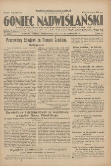 Goniec Nadwiślański: pismo codzienne poświęcone sprawom stanu średniego 1927.12.21 R.3 Nr292