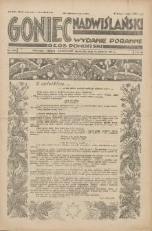 Goniec Nadwiślański: pismo codzienne poświęcone sprawom stanu średniego 1927.12.25 R.3 Nr296