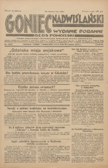 Goniec Nadwiślański: pismo codzienne poświęcone sprawom stanu średniego 1927.12.28 R.3 Nr297
