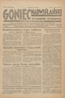 Goniec Nadwiślański: pismo codzienne poświęcone sprawom stanu średniego 1927.12.30 R.3 Nr299