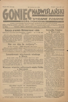 Goniec Nadwiślański: pismo codzienne poświęcone sprawom stanu średniego 1927.12.31 R.3 Nr300