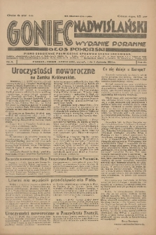 Goniec Nadwiślański: wydanie poranne. Głos Pomorski 1928.01.03 R.4 Nr2