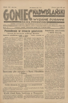 Goniec Nadwiślański: wydanie poranne. Głos Pomorski 1928.01.06 R.4 Nr5
