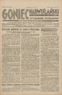 Goniec Nadwiślański: wydanie poranne. Głos Pomorski 1928.01.12 R.4 Nr9