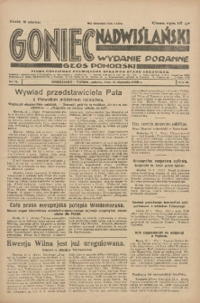 Goniec Nadwiślański: wydanie poranne. Głos Pomorski 1928.01.14 R.4 Nr11