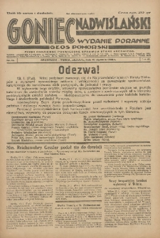Goniec Nadwiślański: wydanie poranne. Głos Pomorski 1928.01.15 R.4 Nr12