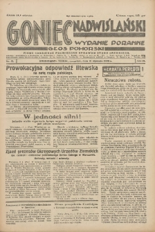 Goniec Nadwiślański: wydanie poranne. Głos Pomorski 1928.01.19 R.4 Nr15
