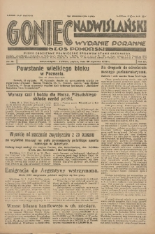 Goniec Nadwiślański: wydanie poranne. Głos Pomorski 1928.01.20 R.4 Nr16