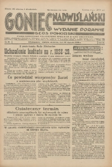 Goniec Nadwiślański: wydanie poranne. Głos Pomorski 1928.01.22 R.4 Nr18