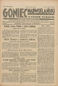Goniec Nadwiślański: wydanie poranne: Głos Pomorski 1928.01.25 R.4 Nr20