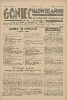 Goniec Nadwiślański: wydanie poranne: Głos Pomorski 1928.01.26 R.4 Nr21