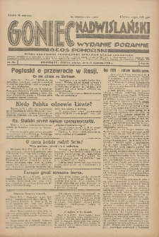Goniec Nadwiślański: wydanie poranne: Głos Pomorski 1928.01.31 R.4 Nr25