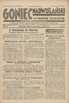 Goniec Nadwiślański: wydanie poranne: Głos Pomorski 1928.02.05 R.4 Nr29