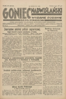 Goniec Nadwiślański: wydanie poranne: Głos Pomorski 1928.02.08 R.4 Nr31
