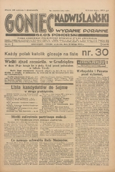 Goniec Nadwiślański: wydanie poranne: Głos Pomorski 1928.02.19 R.4 Nr41