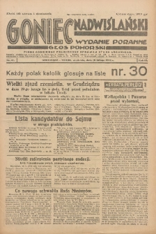 Goniec Nadwiślański: wydanie poranne: Głos Pomorski 1928.02.19 R.4 Nr41
