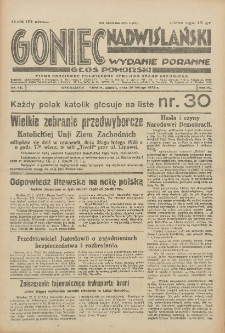 Goniec Nadwiślański: wydanie poranne: Głos Pomorski 1928.02.24 R.4 Nr45